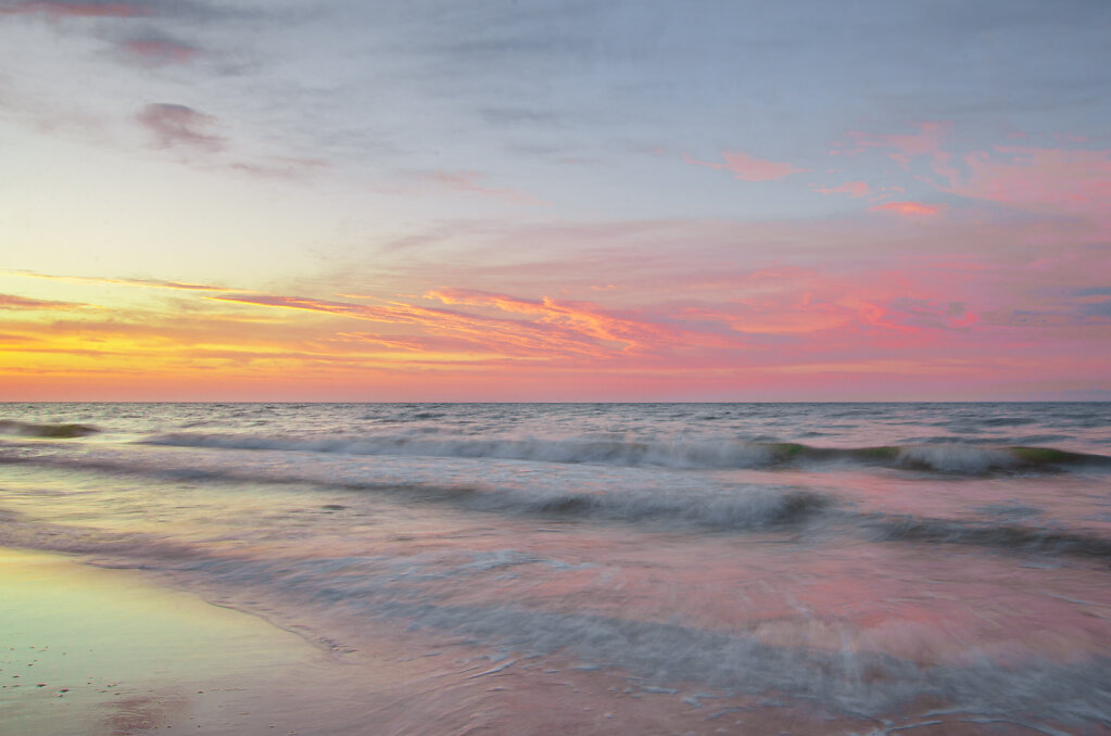 sunset over the Baltic Sea